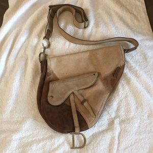 Dior Saddle bag.  Ponyhair and suede.